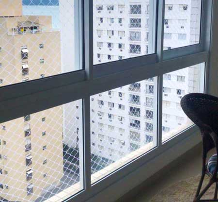 Redes de proteção para janelas